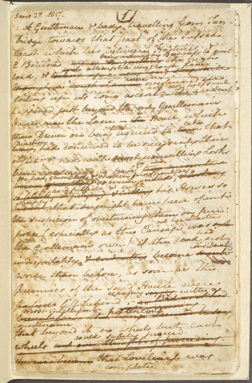 Image for page: b1-1 of manuscript: sanditon