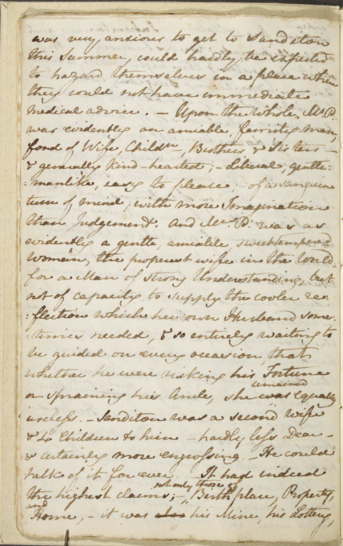 Image for page: b1-20 of manuscript: sanditon