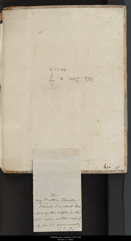 Image for page: Front_(left)_pastedown_(reverse) of manuscript: blvolfirst